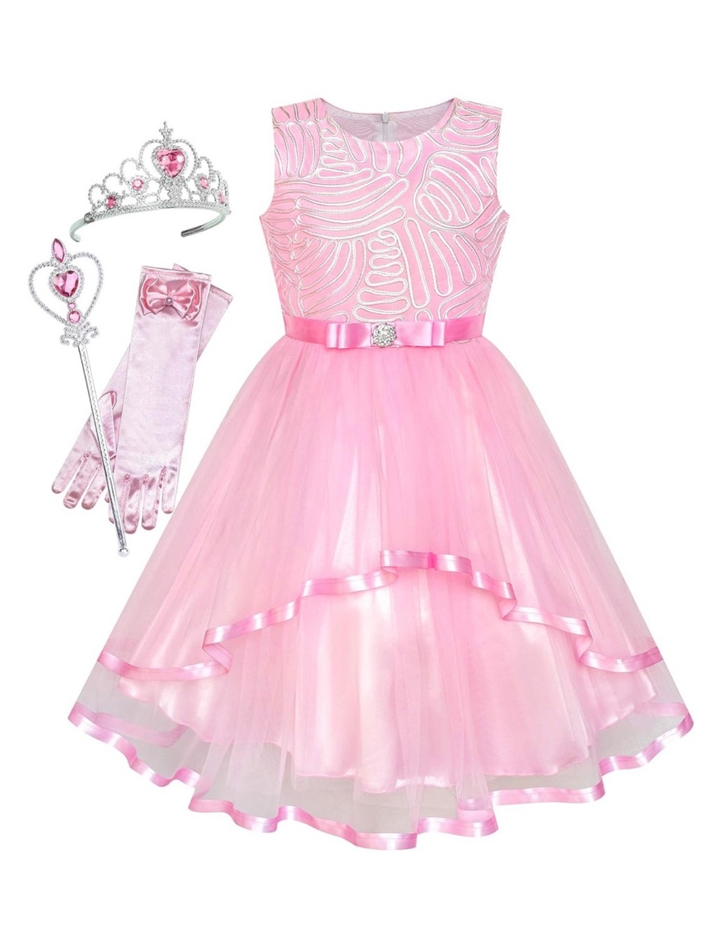 Girls Dress Belted formal occasion